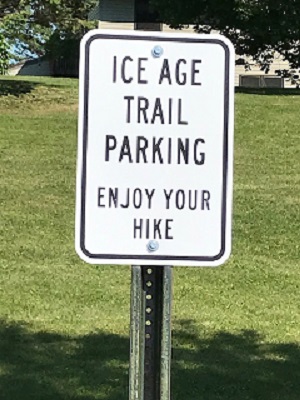 Trail parking sign